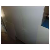 Wooden Two Door Cabinet w/Contents of Misc. Lube & Batteries