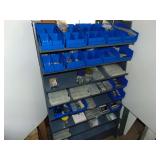 Metal Shelf of Misc. Screws, Implement Clips, Washers, Etc.