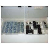 Two Storage Trays of Screws, Allen Head Bolts, Etc.
