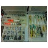 Misc. Salt Water Jigs, Saltwater Weights, Corks, (4) Contenters