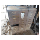 Metal Cabinet with Contents of 30 Drawers of Misc. Parts, O Rings, Etc.
