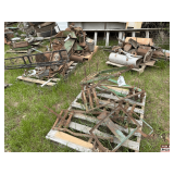 4 Pallets of Misc. Parts & Metal, Conveyor Cups, Header Parts