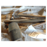 3 Hammers, 1 Ball Pin, 1 Claw Hammer, 1 Rubber Hammer