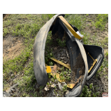 Two Damaged John Deere Front fenders