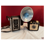 Kodak Brownie Bullet Camera and Kodak Brownie Flash Model 166