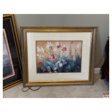 Ten Framed Floral Prints Featuring Botanical Lithographs
