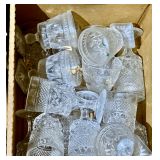 Clear Pressed Glass Goblets