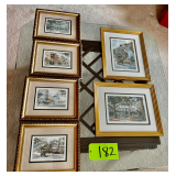 Six Charleston, SC Framed Prints By Jane Jackson including Rainbow Row, East Bay Street, and South Battery