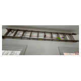 Werner D1120-2 2-Section Aluminum Extension Ladder with 20 ft Total Length