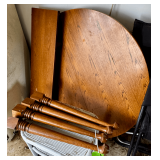 Wood Kitchen Table with Detachable Legs and Card Table With Folding Chairs