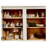 Contents of Two Cabinets | Glass and Crystal Decor and Tableware