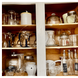 Contents of Two Cabinets | Glassware and Ceramic Items, Includes Drinking and Serving Vessels