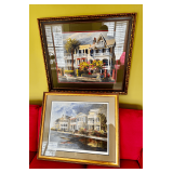 Two Framed Prints by Sandra W. Roper Depicting Charleston, SC Architecture