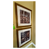 Framed Artwork Signed by B. Brown Featuring New Orleans Street Scenes