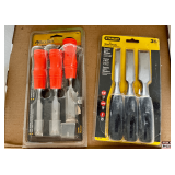 Stanley 3-Piece Wood Chisel Set and Buck Bros 3-Piece Wood Chisel Set