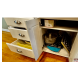 Kitchen Items Including Baking Pans, Glassware, and Miscellaneous Tools