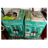 Two Envirolite Outdoor LED Lantern With Optional Arm Kit, Model QPP1201LAJ