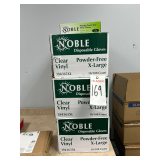 (4) Boxes of Noble XL Gloves