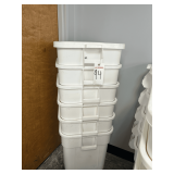 (6) 32 Gallon Food Safe Bins on casters