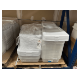 Pallet of Storage Boxes & Lids