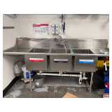 Stainless Steel 3-Bay Wash Basin