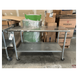 30'X60' Stainless Steel Table on Casters
