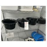 Assorted Crocks and Lids