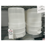 (12) 18qt. Round food storage conatiner