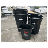 Grouping of Trash Cans