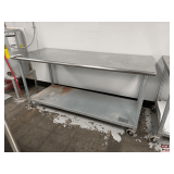 30'X72' Stainless Steel Table on Casters
