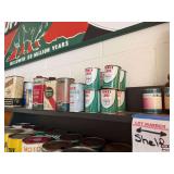 Shelf of Vintage Petroleum Products