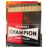 Champion Spark Plugs Sales Display Cabinet