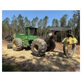 John Deere 648L Dual Arch Grapple Skidder