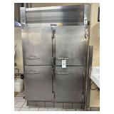 Traulsen Four Split Door Cooler with Sheet Pan Racks **Mounted to Floor Buyer Responsible for Removal**