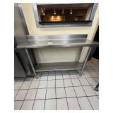 Stainless Table with Backsplash 54in x 18in x 36in