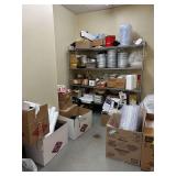 Supply Grouping: Metro Rack, Cups, Gloves, Supplies