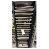 Rubbermaid Sheet Pan Cart with Sheet Pans