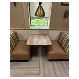 Two Person Boothes with Wall Mounted Tables (7 x Money) **Buyer Responsible For Removal**