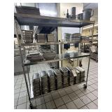 Stainless Steel Rolling Metro Rack **Contents Not Included**