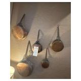 (5) Wall Copper Pans