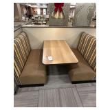 Four Person Boothes with Wall Mounted Tables (6 x Money) **Buyer Responsible For Removal**