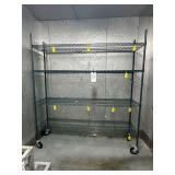 Epoxy Green Metro Rolling Rack