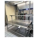 Chef's Table All Stainless 54in x 72in with Overshelf