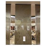 (6) Etched Glass Panels