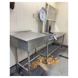 Baker's Table 108in with Hobart Scale