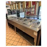 Hot Bar Seven Well Steam Table with Sneeze Guard