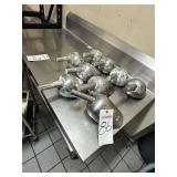 (9) Stainless Scoops