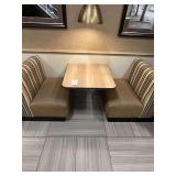 Two Person Boothes with Wall Mounted Tables (4 x Money) **Buyer Responsible For Removal**