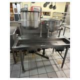 Tilt Kettle Table Steam Heated Only