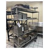 Stainless Steel Rolling Metro Rack **Contents Not Included**